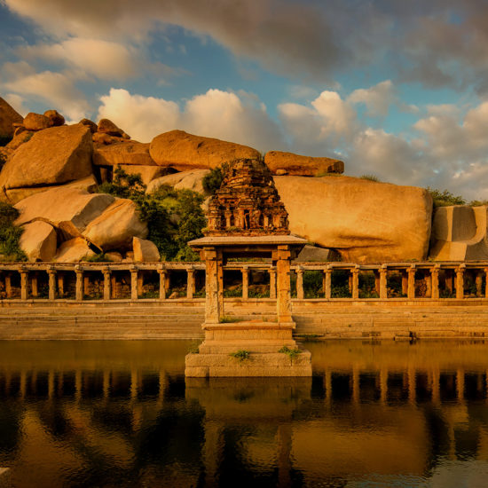 Krishna Bazaar Pushkarni Hampi